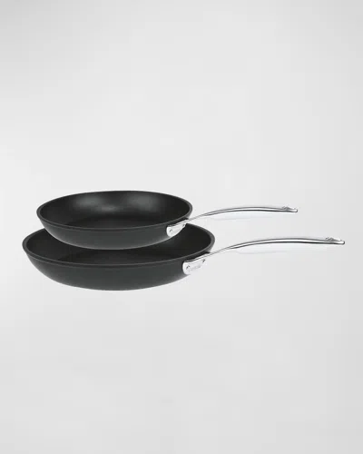 Cristel Castel Pro Ultralu 2-piece Non-stick Frying Pan Set In Black