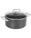 Cristel Castel Pro Ultralu 5.5 Qt Non-stick Stewpot With L