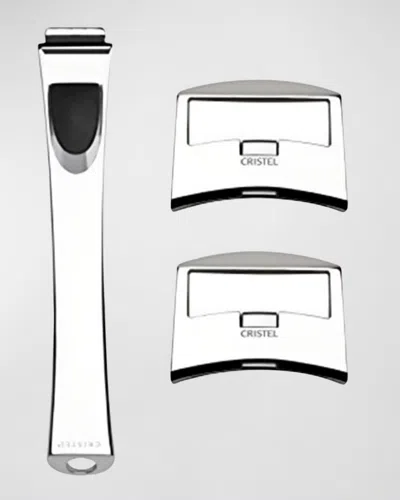 Cristel Casteline Detachable Cookware Handles Set In Silver