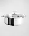 Cristel Casteline Saute Pan With Domed Lid, 4-quart In Silver