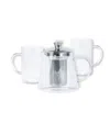 Cristel Oolong Glass 3-piece Teapot And Mug Set In Glass