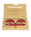 Cristel Removable Color Handle, Set 3 Piece In Red