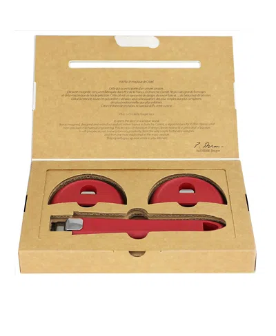 Cristel Removable Color Handle, Set 3 Piece In Red