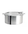 Cristel Stainless Steel 1 Quart Strate Saucepan With Lid In Silver