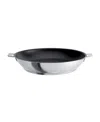 Cristel Stainless Steel 10" Strate Non-stick Frying Pan In Silver