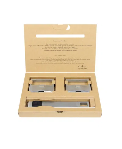 Cristel Stainless Steel 3-piece Strate Removable Handles Set In Silver