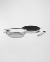 Cristel Strate 4-piece Frying Pan Set In Silver
