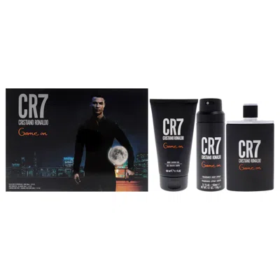 Cristiano Ronaldo Cr7 Game On By  For Men - 3 Pc Gift Set 3.4oz Edt Spray, 5.1oz Shower Gel, 5.1oz Bo In Transparent