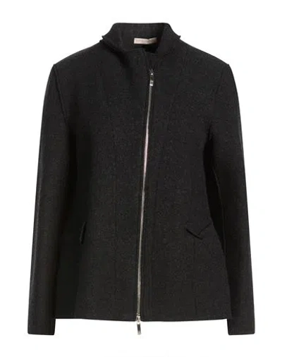 Cristina Bonfanti Woman Jacket Charcoal Size 8 Wool In Gray
