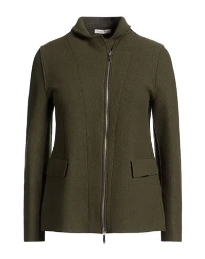 Cristina Bonfanti Woman Jacket Military Green Size 10 Wool