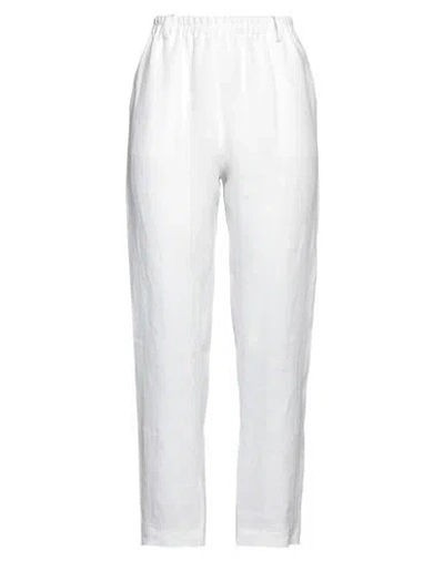 Cristina Bonfanti Woman Pants White Size 6 Linen