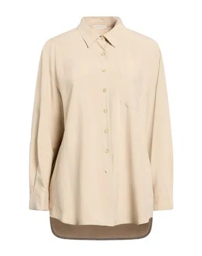 Cristina Bonfanti Woman Shirt Beige Size S Silk In Sand