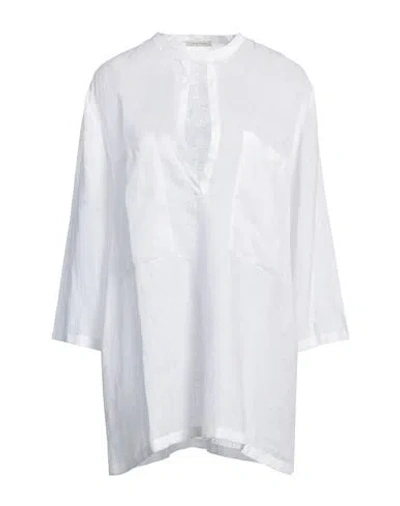 Cristina Bonfanti Woman Top White Size Xl Linen