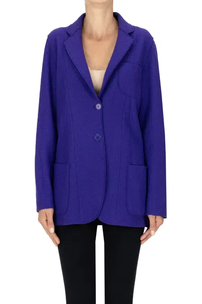 Cristina Bonfanti Wool Blazer In Purple