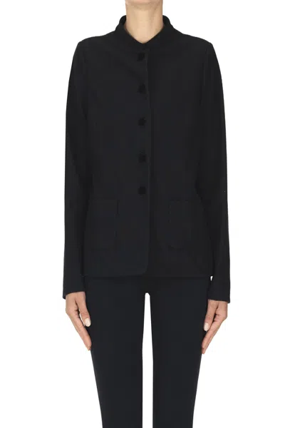 Cristina Bonfanti Wool Cloth Blazer In Black