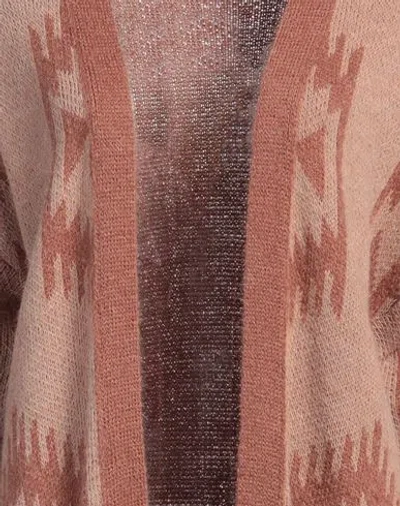 Cristina Gavioli Woman Cardigan Blush Size M Acrylic, Mohair Wool, Polyamide In Pink