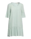 Cristina Gavioli Woman Midi Dress Light Green Size 8 Polyester