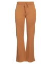 Cristina Gavioli Woman Pants Camel Size L Viscose, Polyamide, Wool, Cashmere In Beige