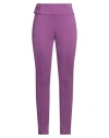 Cristina Gavioli Woman Pants Mauve Size 8 Viscose, Nylon, Elastane In Purple