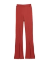 Cristina Gavioli Woman Pants Rust Size 12 Viscose, Nylon, Elastane In Red