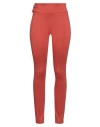Cristina Gavioli Woman Pants Rust Size 8 Viscose, Nylon, Elastane In Red