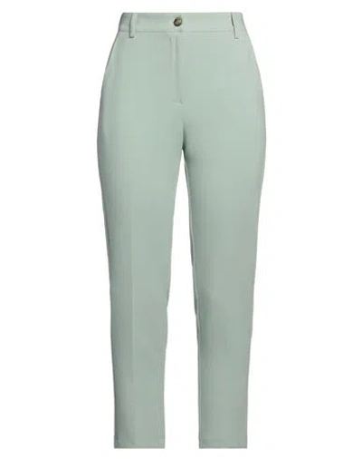 Cristina Gavioli Woman Pants Sage Green Size 12 Polyester, Viscose, Elastane