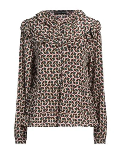 Cristina Gavioli Woman Shirt Green Size 8 Polyester