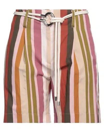 Cristina Gavioli Woman Shorts & Bermuda Shorts Beige Size 8 Viscose, Polyamide