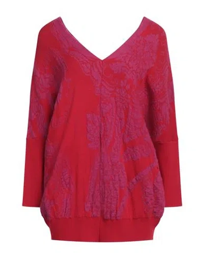 Cristina Gavioli Woman Sweater Red Size M Viscose, Acrylic, Elastane, Mohair Wool