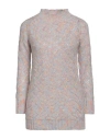 Cristina Gavioli Woman Turtleneck Lilac Size S Acrylic, Mohair Wool, Polyamide In Purple