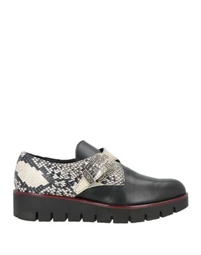 Cristina Millotti Woman Loafers Black Size 10 Calfskin