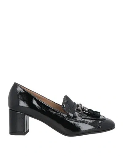 Cristina Millotti Woman Loafers Black Size 7 Leather