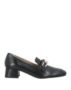 Cristina Millotti Woman Loafers Black Size 8 Leather In Black