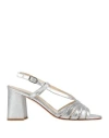 Cristina Millotti Woman Sandals Silver Size 8 Leather