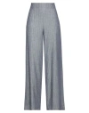 Cristina Rocca Woman Pants Blue Size 8 Viscose, Linen