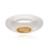 Cristina Sabatini Max Resin Bangle In Clear In Metallic