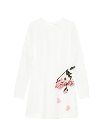 Cristina Savulescu The Promised Floral Mini Dress In White