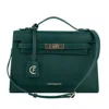 Cristinaeffe Green Artificial Leather Crossbody Bag In Green