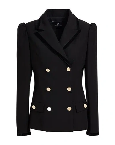 Cristinaeffe Woman Blazer Black Size 10 Polyester, Elastane