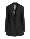 Cristinaeffe Woman Blazer Black Size 12 Polyester, Viscose, Elastane