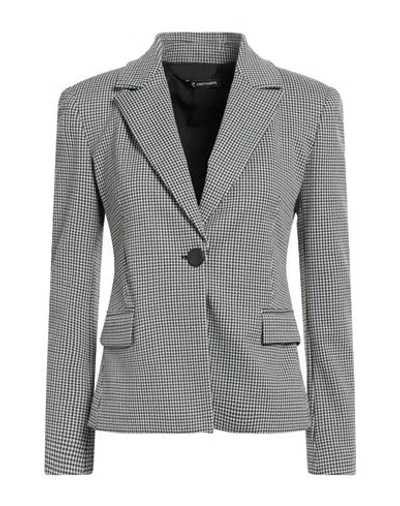 Cristinaeffe Woman Blazer Black Size 2 Polyester, Polyamide, Elastane