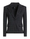 Cristinaeffe Woman Blazer Black Size 8 Viscose, Polyamide, Elastane In Black