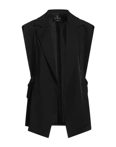 Cristinaeffe Woman Blazer Black Size M Polyester, Elastane In Black