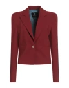 Cristinaeffe Woman Blazer Brick Size 12 Polyester, Elastane