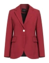 Cristinaeffe Woman Blazer Brick Size 8 Polyester, Elastane