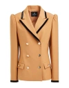 Cristinaeffe Woman Blazer Camel Size 10 Polyester, Elastane