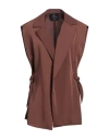 Cristinaeffe Woman Blazer Chocolate Brown Size M Polyester, Elastane