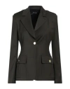 Cristinaeffe Woman Blazer Dark Green Size 10 Polyester, Viscose, Elastane