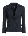 Cristinaeffe Woman Blazer Navy Size 2 Viscose, Polyamide, Elastane In Blue