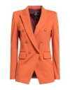 Cristinaeffe Woman Blazer Orange Size 8 Viscose, Polyamide, Elastane